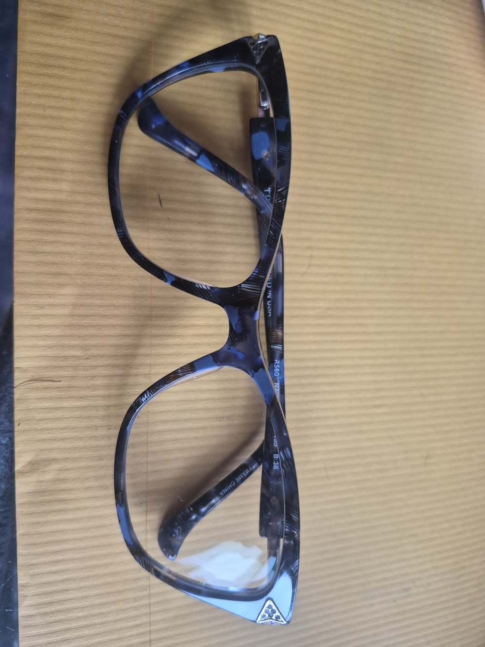 Tura Eyeglasses with BLUE Tortoiseshell  and Rhineatone Frames By GWENN stefani